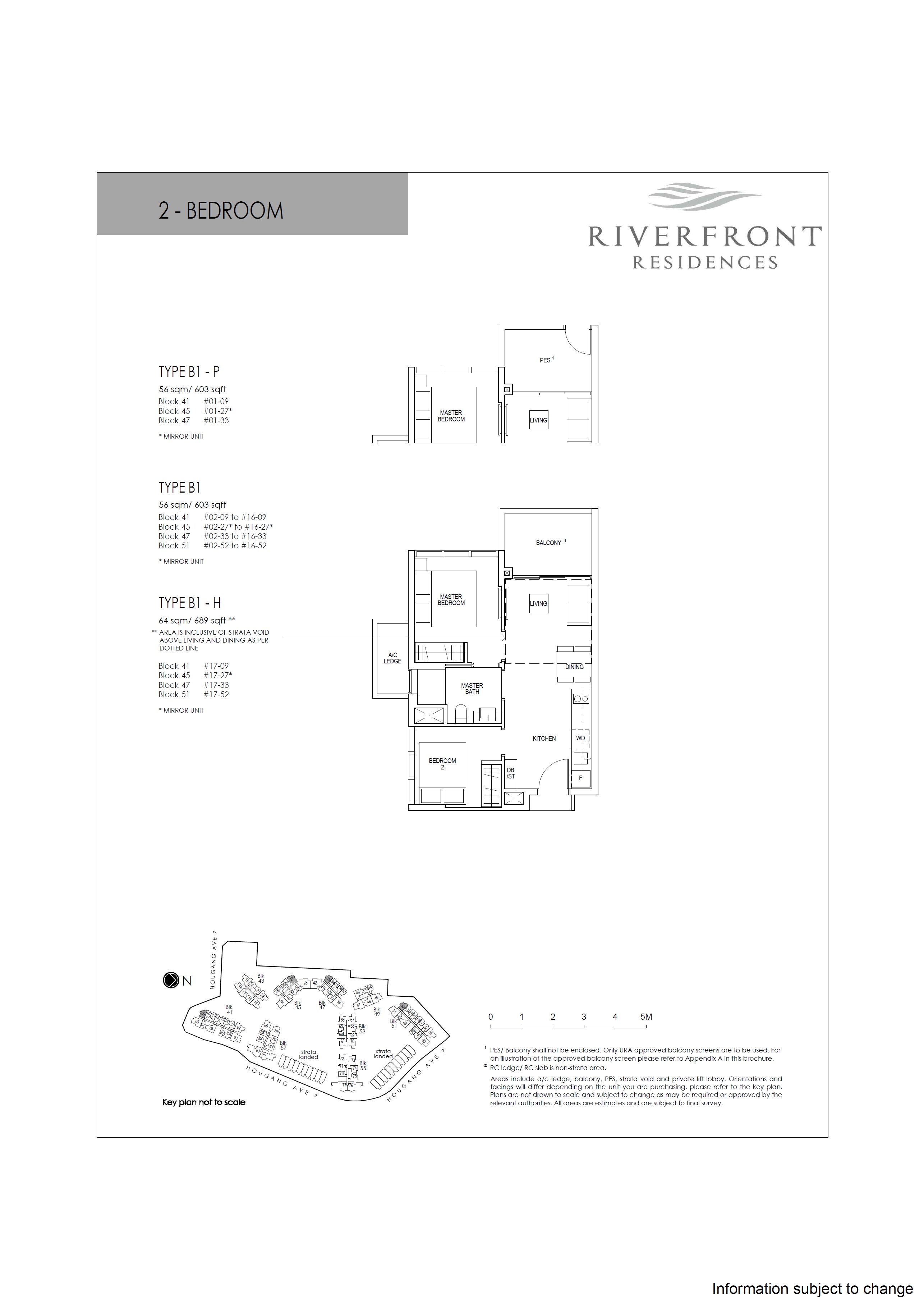 Riverfront Residences 1 Bedroom Floor Plan 7