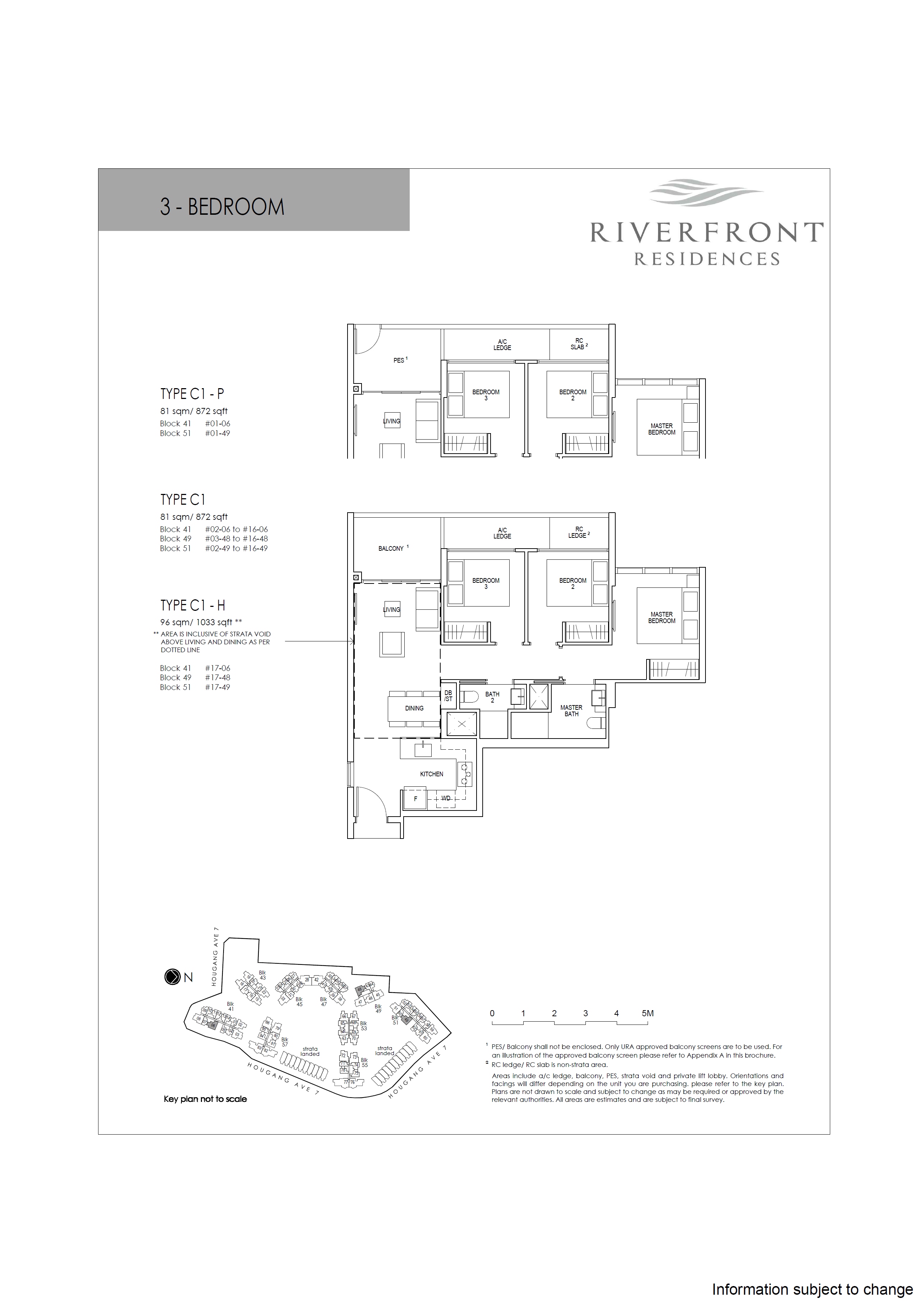 Riverfront Residences 1 Bedroom Floor Plan 13