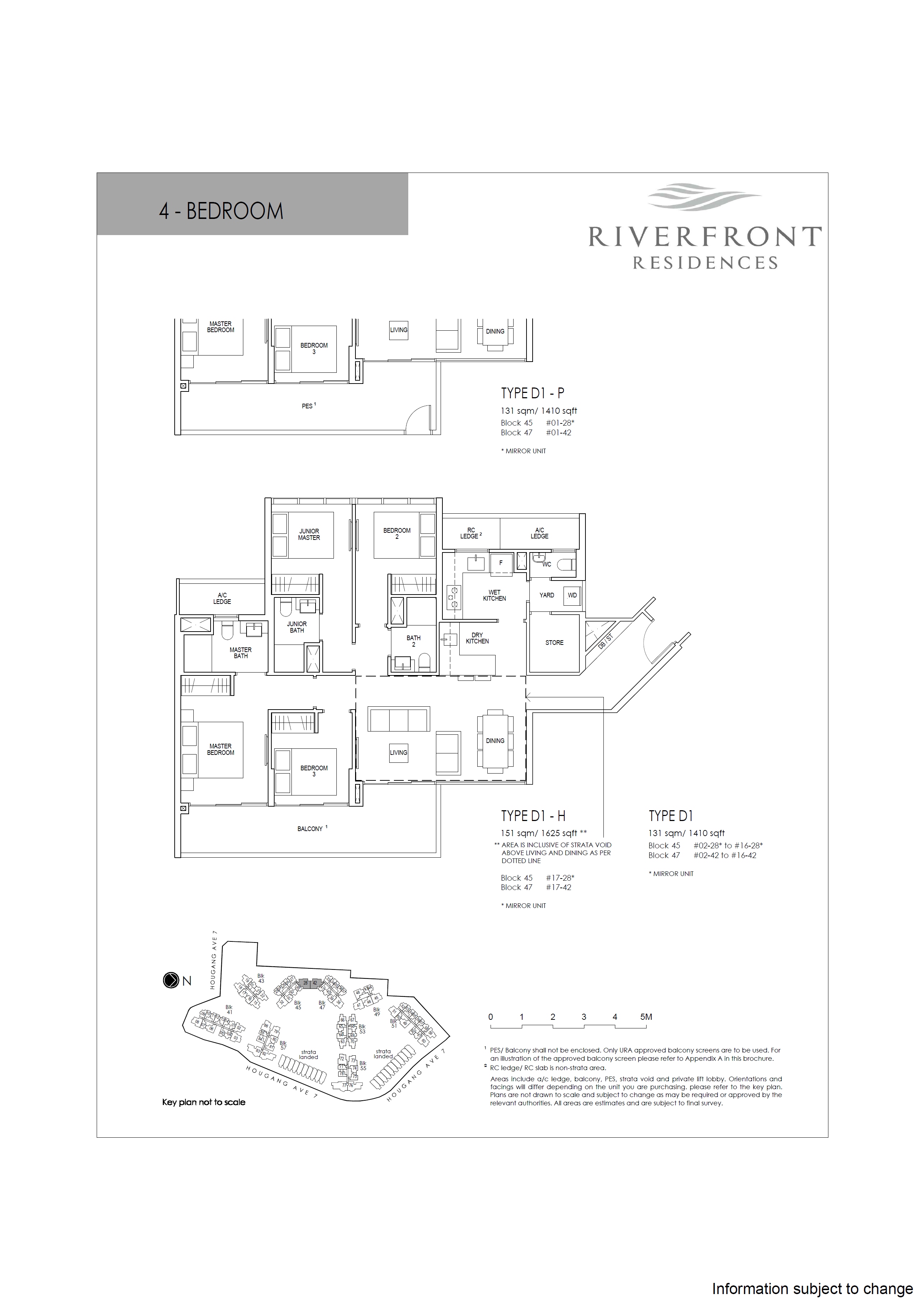 Riverfront Residences 1 Bedroom Floor Plan 22