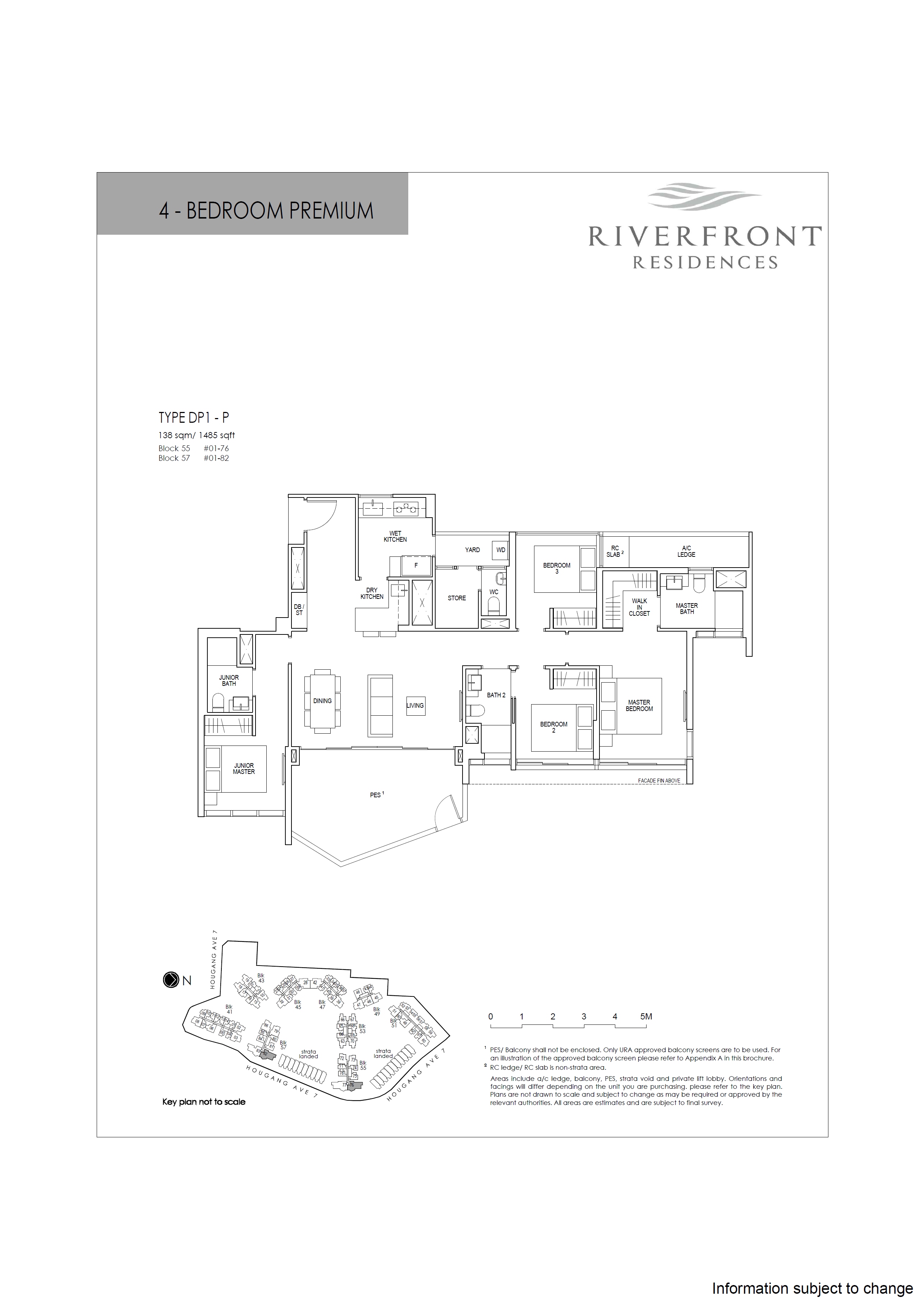 Riverfront Residences 1 Bedroom Floor Plan 26